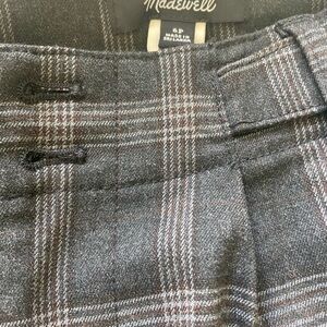 Madewell Harlow pants in plaid petite size 6